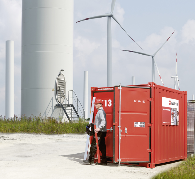 Würth – Logisztikai szolgáltatások, építőipari konténerek