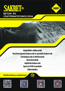 Sakret beton- és csatornatechnika - általános termékismertető