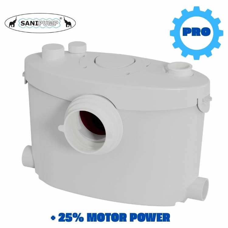 Sanipump Optimum2 WC+3 PRO külső darálós WC