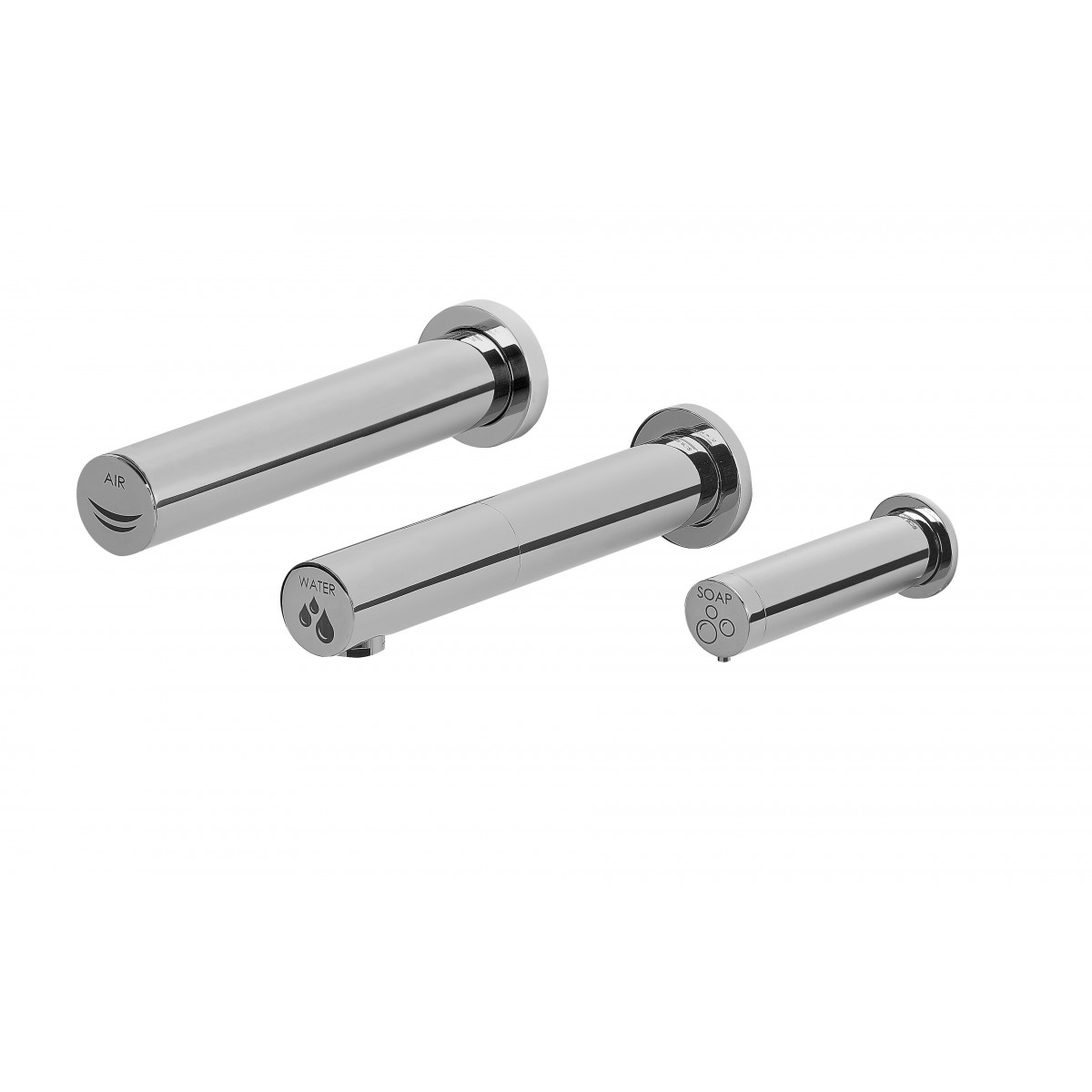 Mediclinics All-in-One, falra szerelhető csap, kézszárító, szappanadagoló szett