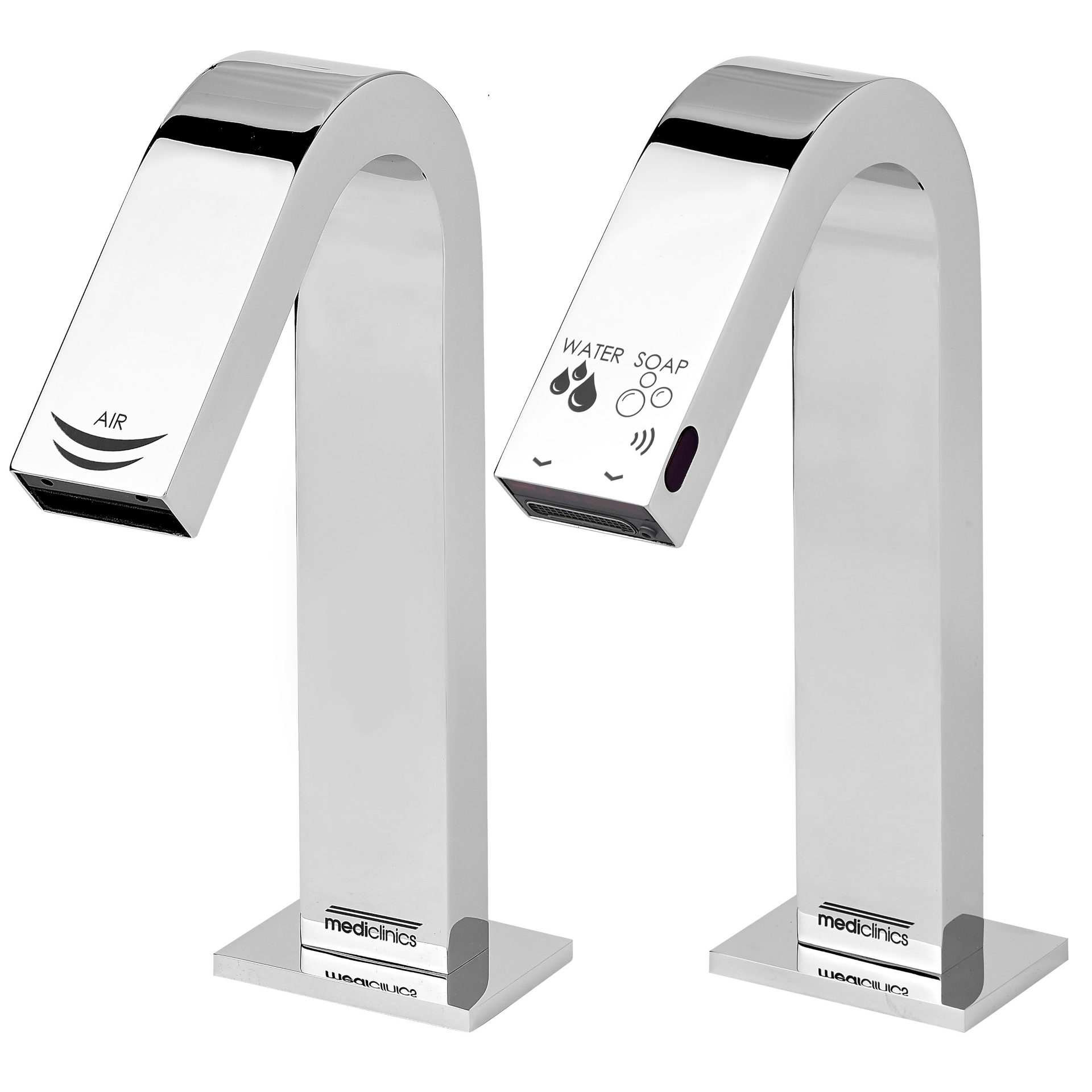 Mediclinics pultba rejtett kézszárító, szappanadagoló és csap szett
