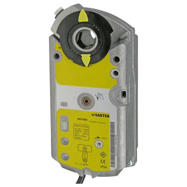 ASF 113S folyamatos szabályozású rugós visszatérítésű zsalumozgató pozícionálóval