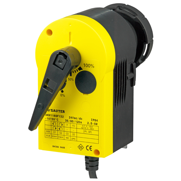 AKM 105S, 115S folyamatos szabályozású forgató hajtómű gömbcsaphoz