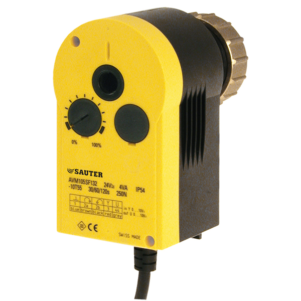 AVM 105S, 115S folyamatos szabályozású motoros szelephajtómű