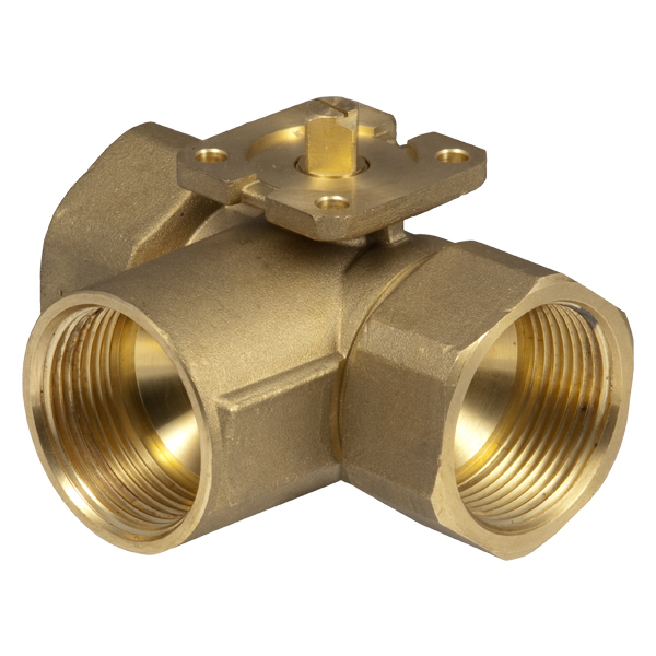 BKR háromjáratú szabályozó gömbcsap, belső menetes, PN40