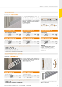 Schlüter®-DESIGNLINE bordűr profilok - műszaki adatlap