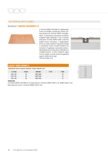 Schlüter®-KERDI-SHOWER lejtéskialakító lemez KERDI-LINE-hoz - műszaki adatlap