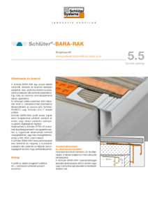 Schlüter®-BARA-RAK erkély szegélyprofil - általános termékismertető