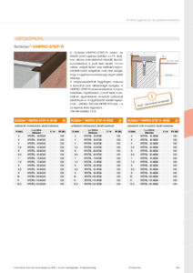 Schlüter®-VINPRO-STEP-R lépcsőprofil - műszaki adatlap