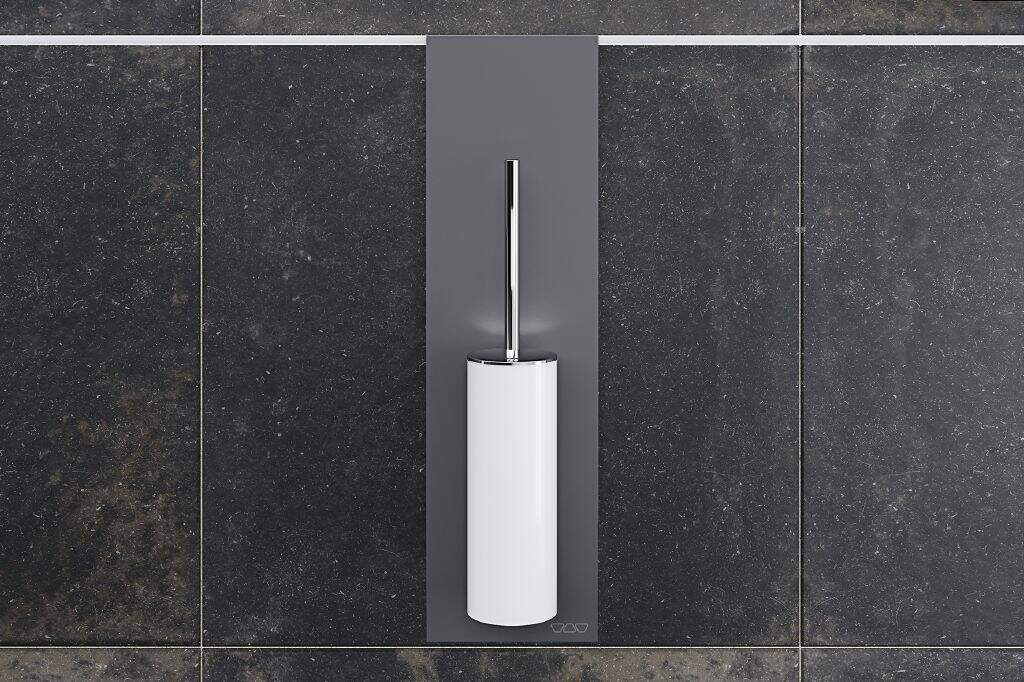 Schlüter®-ARCLINE-BAK-TB wc-kefe szett EDITION 400 üvegtartón