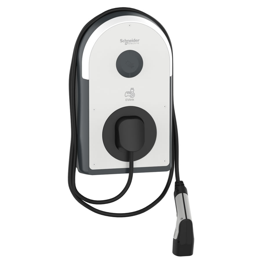EVlink Pro AC elektromos autó töltőállomás beépített töltőkábellel