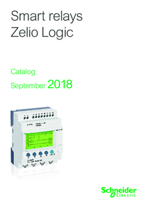 Zelio Logic programozható relék <br>
(katalógus, 2018 szeptember - DIA3ED2111202EN) - részletes termékismertető