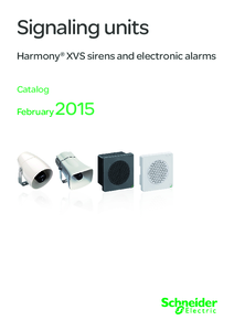 Harmony XVS szirénák <br>
(katalógus, 2015. február - DIA5ED2130804EN) - részletes termékismertető