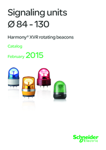 Harmony XVR forgófényű jelzőegységek <br>
(katalógus, 2015. február - DIA5ED2130803EN) - részletes termékismertető