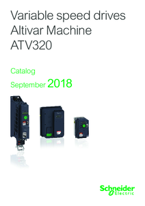 Altivar Machine ATV320 frekvenciaváltó (katalógus) - részletes termékismertető