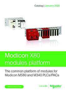 Modicon X80 modulplatform - részletes termékismertető