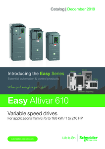 Easy Altivar ATV610 frekvenciaváltó <br>
(DIA2ED2140702EN) - részletes termékismertető