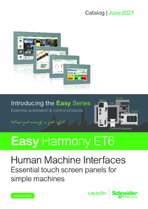 Easy Harmony ET6 HMI katalógus (06/2021, DIA5ED2210601EN)
 - részletes termékismertető