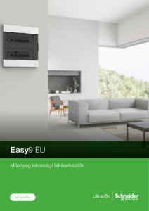 Easy9 EU műanyag lakossági lakáselosztók / Resi9 moduláris készülékek <br>
(SE392/2023 – easy_9_eu_a5_0926.pdf) - részletes termékismertető