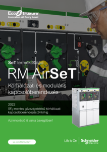 RM AirSeT SF6-mentes gázszigetelésű körhálózati kapcsolóberendezés 24 kV-ig - részletes termékismertető