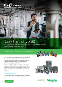 Easy Harmony XB2 fém O22 működtető és jelzőegységek - általános termékismertető