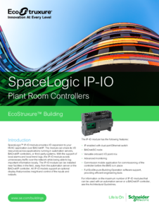 SpaceLogic IP-IO - részletes termékismertető