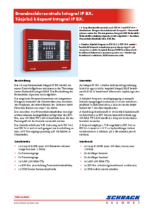 Integral IP BX tűzjelző központ - műszaki adatlap
