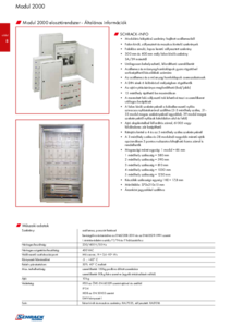 Modul 2000 mérő és installációs szekrény <br>
(K-GEHG-HU5 / 8-64. oldal) - részletes termékismertető