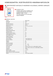 AMPARO vezetékvédő kapcsolók hibaáram kioldással <br>
(K-AMP-HU1 / 16-19. old.) - részletes termékismertető
