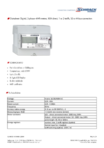 3f fogyasztásmérő DIZ sorozat, 80A, impulzuskimenet, 1 tarifás, MID - részletes termékismertető