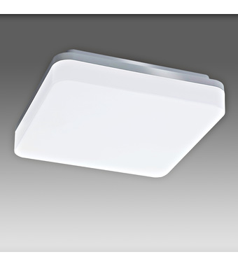 Elegance II LED szögletes fali/mennyezeti lámpatest, ezüst