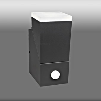 Evo LED szögl.fel,szenzor, 8W 400lm 3000K ECG IP54 antracit