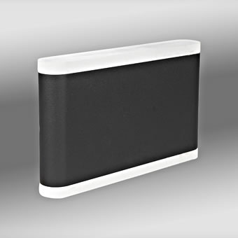 Naos LED közepes fel/le 13W 650lm 3000K ECG IP54 antracit