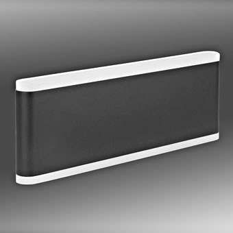 Naos LED nagy fel/le 20W 1200lm 3000K ECG IP54 antracit