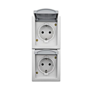 VISIO IP54 – dupla dugaljzat, függőleges (EV211013)
