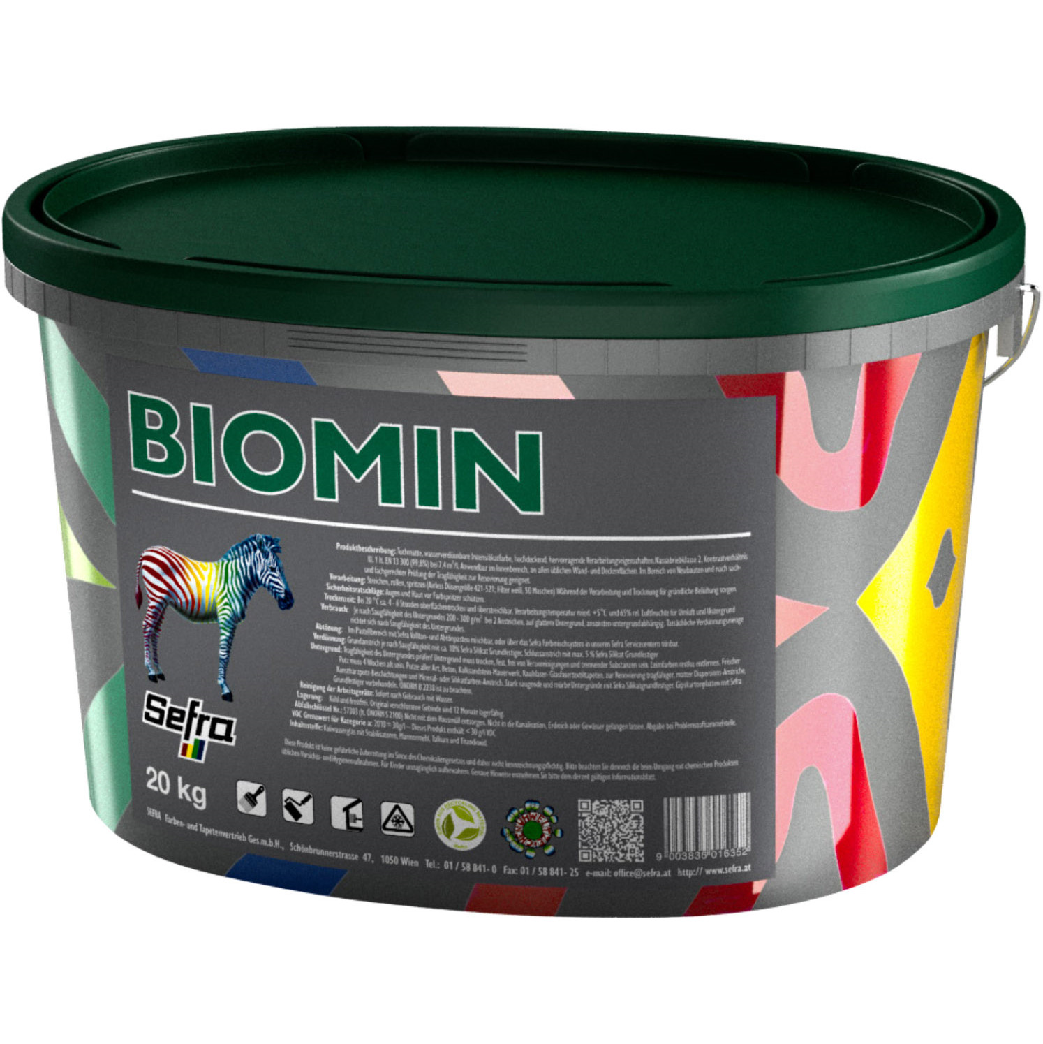 Sefra Biomin beltéri szilikát falfesték