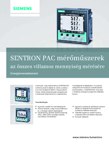 Sentron PAC mérőműszerek - általános termékismertető