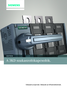 Siemens 3KD szakaszolókapcsolók - részletes termékismertető