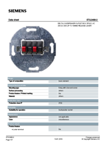 Delta hangszóró adapter - 2 pár - műszaki adatlap