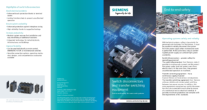 Siemens szakaszolókapcsolók és átkapcsoló berendezések - általános termékismertető