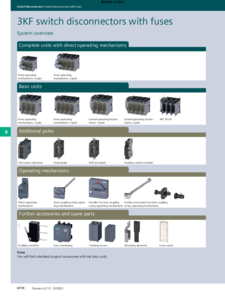 Siemens 3KF biztosítós szakaszolókapcsolók - részletes termékismertető
