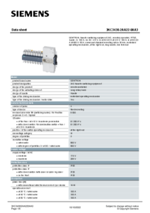 Siemens 3KC átkapcsoló - 3KC3430-2AA22-0AA3 - műszaki adatlap