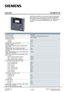 Siemens 3KC átkapcsoló - 3KC9000-8TL40 - műszaki adatlap