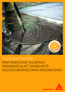 SikaScreed HardTop padlóbevonat - részletes termékismertető
