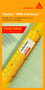Sikaflex PRO-3 Purform poliuretán tömítőanyag - általános termékismertető