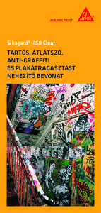 Sikagard-850 Clear anti-graffiti bevonat - általános termékismertető