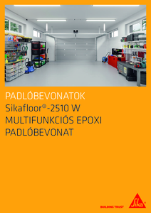 Sikafloor®-2510 W multifunkciós epoxi padlóbevonat - részletes termékismertető