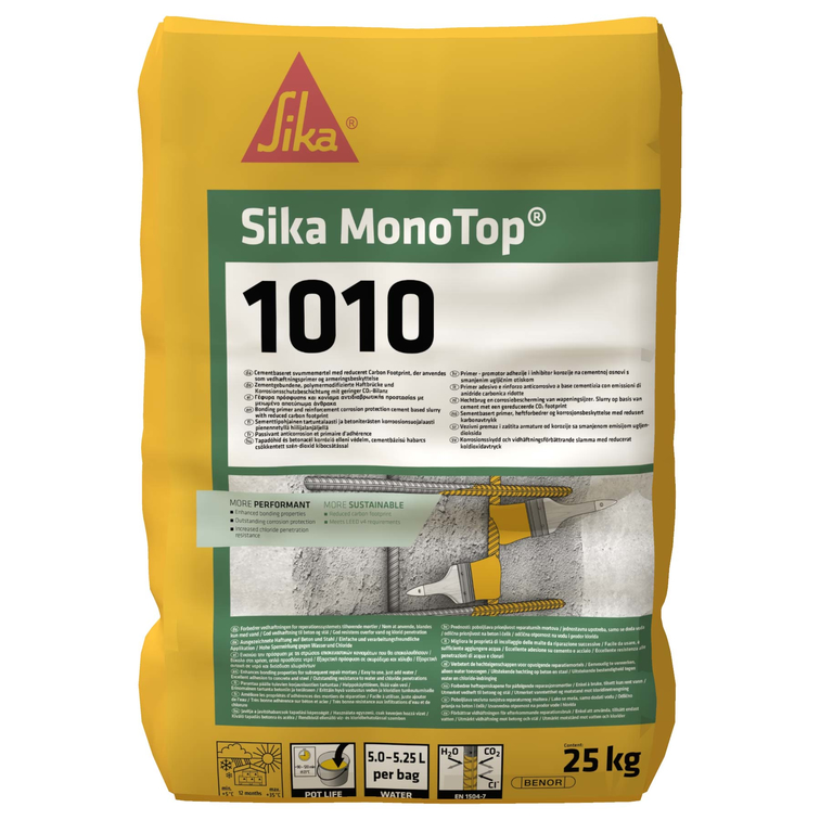 Sika MonoTop®-1010 tapadóhíd és korrózióvédelmi bevonat