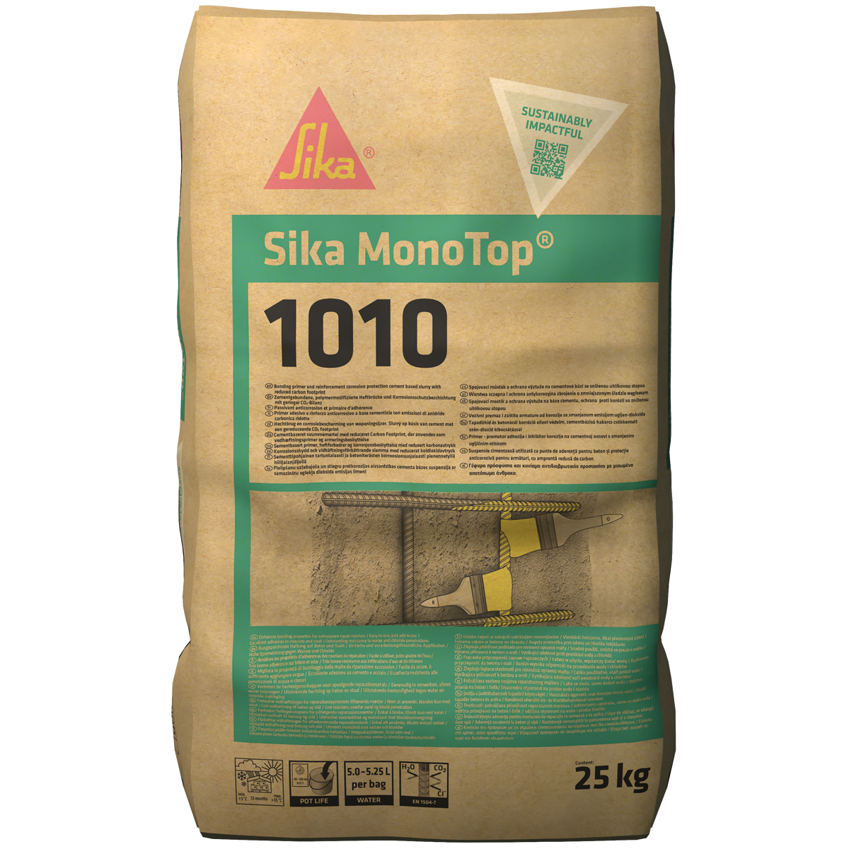 Sika MonoTop®-1010 tapadóhíd és korrózióvédelmi bevonat