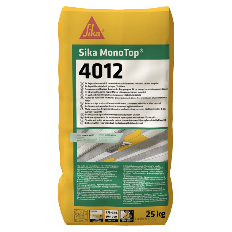 Sika MonoTop®-4012 szerkezeti javítóhabarcs